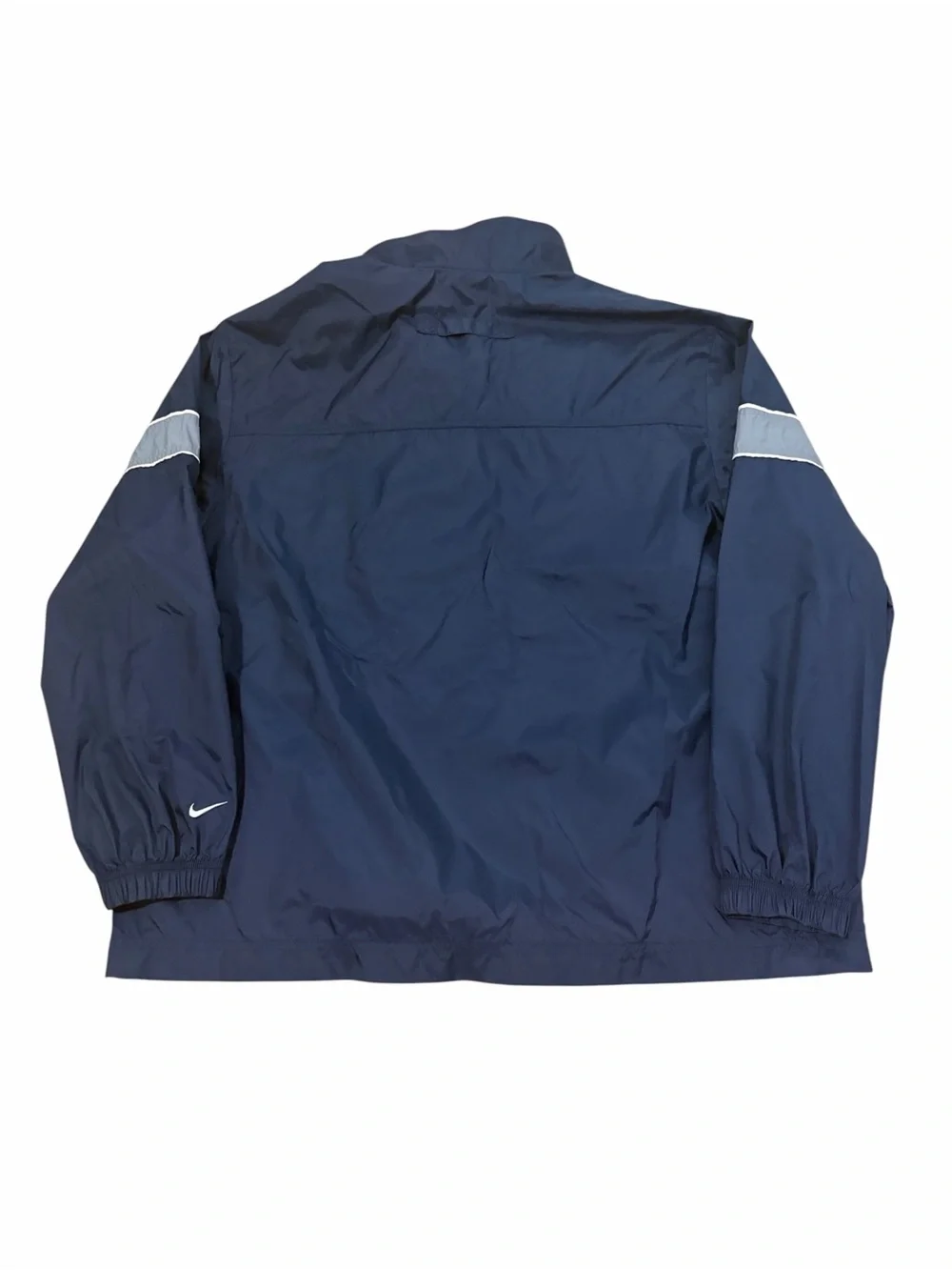 VTG Nike Half Zip Windbreaker Pullover Mens Medium Navy Gray 90s (Black Tag)